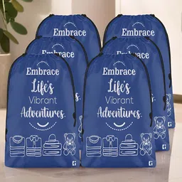 Kuber Industries Blue 6 Pieces Regular Multi-Utility Organisers-44