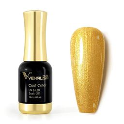 VENALISA Coat Color UV & LED Soak-Off Gel Nail Polish 12 ml - Luxury Gold 1089-55