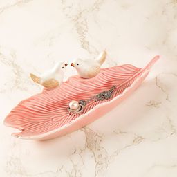 MARKET99 Pink & Off White Printed Jewellery Holder-30