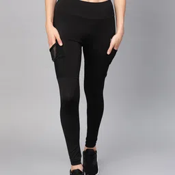 HRX Active by Hrithik Roshan Women Black Solid Rapid Dry Tights-image-42
