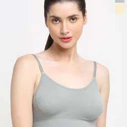 Friskers Pack Of 2 Lightly Padded Cotton T-shirt Bra - Anti Bacterial-image-13