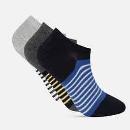Mast & Harbour Men Pack of 3 Striped Shoeliners-picture-11