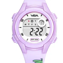 V2A Girls Printed Dial & Straps Digital Multi-Function Watch DK8215P-Berries-Lavender-54