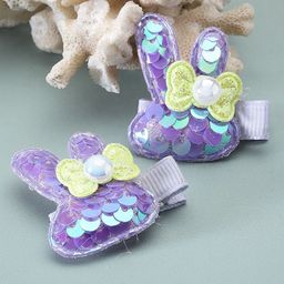 Stoln Girls Set of 2 Embellished Alligator Hair Clip-91