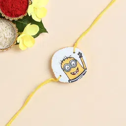 The Magic Wand Minion Printed Wooded Thread Rakhi-image-63