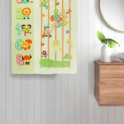 FABINALIV Kids 2 Pcs Yellow & Green Printed 420 GSM Cotton Bath Towels-6