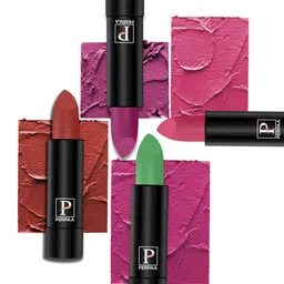 PERPAA Set Of 4 Cremy Matte Texture Long Lasting Lipstick 3.5g Each - Shades 305-55-58-60-13