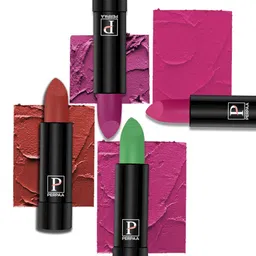 PERPAA Set Of 4 Cremy Matte Texture Long Lasting Lipstick 3.5g Each - Shades 305-55-58-71-20
