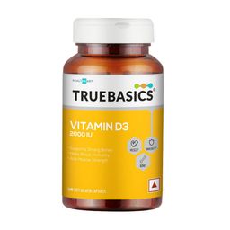 TrueBasics Vitamin D3 For Healthy Bones & Strong Muscles - 50 Capsules-66