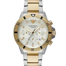 Emporio Armani Men Dial & Stainless Steel Bracelet Style Straps Analogue Watch AR11606-35