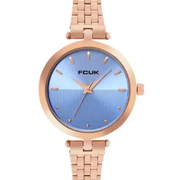 FCUK Women Printed Dial & Stainless Steel Bracelet Style Straps Analogue Watch FK00029A-33