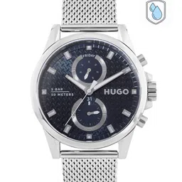 HUGO Men Patterned Dial & Stainless Steel Bracelet Style Straps Analogue Watch 1530316-image-20