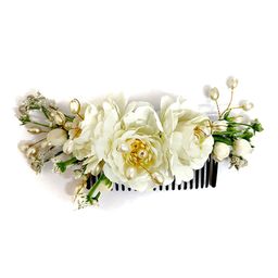 Hair Flare Women Artificial Flower Comb Pin-19