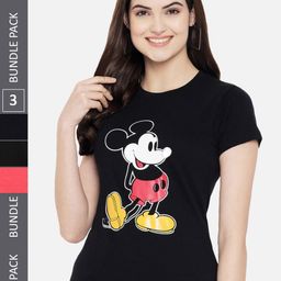 Fabflee Pack Of 3 Typography Printed Cotton T-shirts-image-95