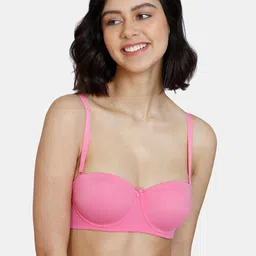 Zivame Pink & Pink Bra Underwired Lightly Padded-48