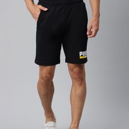 Puma Men Black Graphic Regular Fit Sports Shorts-image-49