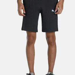 Puma Men Grey Knitted Cat Logo Shorts-image-7