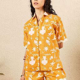 Uptownie Printed Ric-Rac Cotton Co-ord Set-image-18