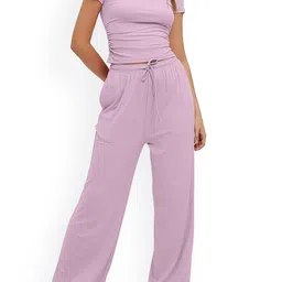 LULU & SKY Round-Neck Short Sleeve T-Shirt And Trouser-67