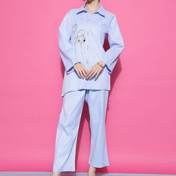 Ziva Fashion Sequinned Embellished Satin Shirt With Trousers-picture-27