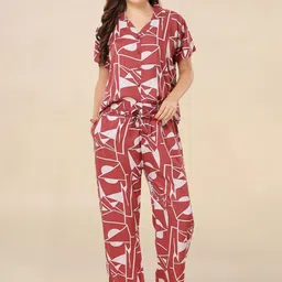 Fabme Printed Shirt With Trousers Co-Ords-image-63
