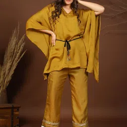KYETH Embellished Kaftan Top With Trousers Co-Ords-picture-0