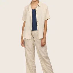 Saltpetre Short Sleeves Shirt & Slip With Trousers-image-22
