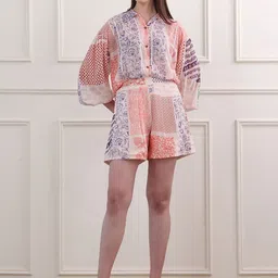 OBSHIVKA Printed Shirt With Shorts Co-Ords-image-95