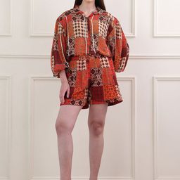 OBSHIVKAPrinted Shirt With Shorts Co-Ords-picture-32