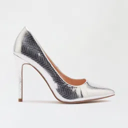 DOROTHY PERKINS Wide Fit Textured Party Stiletto Pumps-image-71
