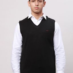 Park Avenue V-Neck Sleeveless Sweater Vest-image-59