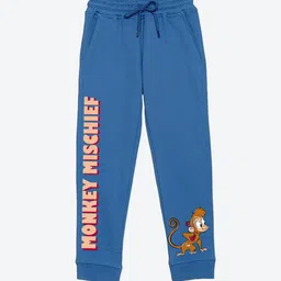 YK Disney Boys Graphic Printed Mid Rise Joggers-picture-42