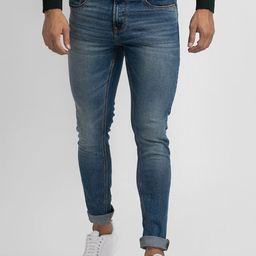 SPYKAR Men Blue Super Skinny Fit Low-Rise Heavy Fade Jeans-image-72