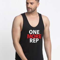 Friskers Men Black Printed Cotton Innerwear Gym Vest-picture-31