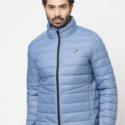 ASICS Men Blue Training or Gym Lightweight Open Front Jacket-image-33