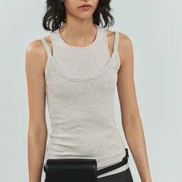 MANGO Shoulder Straps Regular Fit Top-image-8