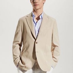 MANGO MAN Slim Fit Single-Breasted Blazer-picture-44