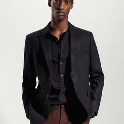 MANGO MAN Pure Linen Slim Fit Single-Breasted Blazer-image-24