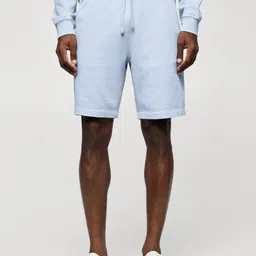 MANGO MAN Cotton Jogging Shorts-image-77