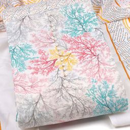 Sun Fashion And Lifestyle Floral Printed Unstitched Dress Material-image-85