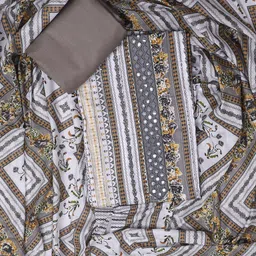 SALWAR STUDIO Printed Pure Cotton Unstitched Dress Material-image-32