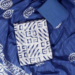 SALWAR STUDIO Batik Printed Pure Cotton Unstitched Dress Material-image-43