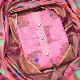 KALINI Woven Design Unstitched Dress Material-image-87