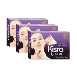 KISRA Set of 3 Premium Pimple Care Soaps for Acne Prone Skin - 100 g Each-47