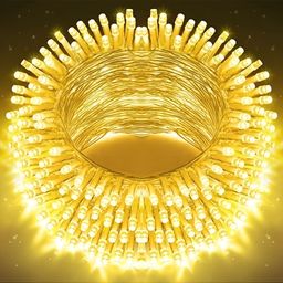 ENORMITY Yellow Rice Shape String Lights-30