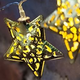 ENORMITY Yellow Star Shaped String Lights-16