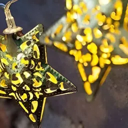 SPARK WORLD Yellow Star-Shaped String Lights-17
