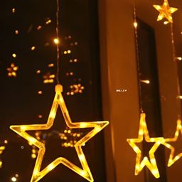 ENORMITY  Yellow Star Shape String Lights-52
