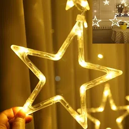 ENORMITY Yellow Star Shape String Lights image 1