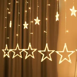 SPARK WORLD Yellow Star Shape String Lights image 1